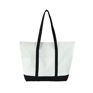 RIVERICH 20" Large Cotton Canvas Shopping Tote Grocery Bag Canvas Tote Bag beach - Picture 1 of 82