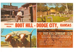 GREETINGS FROM BOOT HILL DODGE CITY KS-Free Shipping - Picture 1 of 2