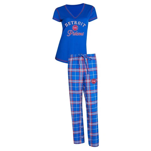 Detroit Pistons Women's Pajama Set Duo Sleep Set Cover