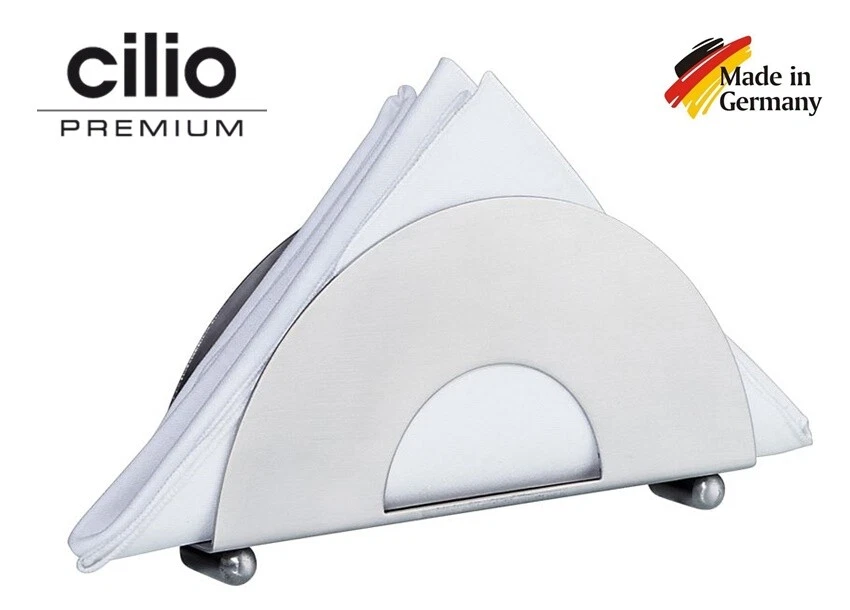 Porta Tovaglioli Salviette da Tavola in acciaio inox Portatovaglioli "cilio"