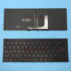 NEW For MSI GF63 Series GF63 8RC 8RD English Keyboard Red Backlit - Picture 1 of 2