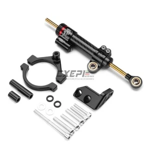 For CFMOTO 450SR 2022 2023 Short Carbon Fiber Steering Damper Mounting Kit - Imagen 1 de 12