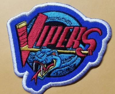 Detroit Vipers Hockey Embroidered Patch approx 2.75X3.25" iron on or sewn Hats - Image 1 of 2