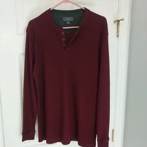 Club Room Men's PlumRed Long-Sleeve Thermal Size M - Picture 1 of 5