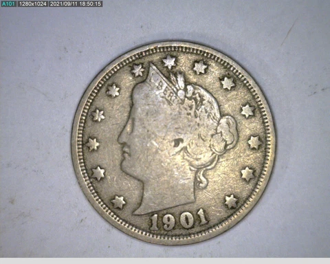 1901 liberty nickel (50-356 3m3) Cover