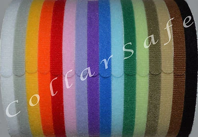 CollarSafe (16) 3/8 英寸小狗 ID 破碎带项圈手工制作带美国 VELCRO® 品牌 — 第 1/4 张图片