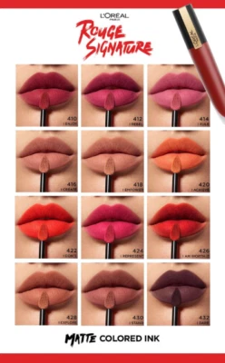 L'oreal Rouge Signature Lasting Matte Liquid Lipstick, You Choose - Image 1 of 4