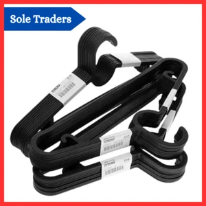 20 Pack Ikea Plastic Hangers Non-Slip Coat Clothes Hangers Black New - Picture 1 of 5