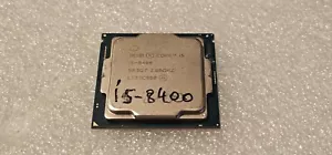Intel Core i5-8400 2.80 GHz, 6 Cores, LGA 1151 - SR3QT Used good CPU - Picture 1 of 5