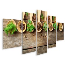 Paul Sinus Art Quadro Da Parete Con Raffigurate Diverse Spezie Su Cucchiai Da 120 X 60 Cm In Formato Xxl Ideale Per Pareti Del Soggiorno Bellissima Decorazione Artistica Amazon It Casa E Cucina