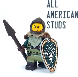 LEGO Castle Dark Forestmen Minifigure Rogue Stag Knight BAM Forestman Ranger - Picture 1 of 10