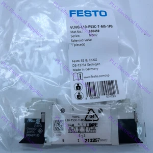 1X Brand New FESTO Solenoid Valve VUVG-L10-P53C-T-M5-1P3 Fast Shipping - Picture 1 of 6