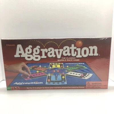 Clásico Juego de Mesa Aggravation Marble Race Family 2 a 6 Jugadores Hasbro Precintado Foto 1 de 4
