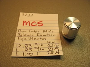 📈MCS 💥BASS TREBLE BALANCE FUNC MIDS TAPE MONITOR KNOB💥 3233 STEREO RECEIVER - Picture 1 of 4
