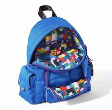 Lego & Target Blue Quilted Puffer Brick School Bag Backpack Bookbag New NWT