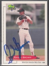 RANDY BROWN 1991 Classic Best 131 Winter Haven Red Sox TTM/IP Signed Autographed