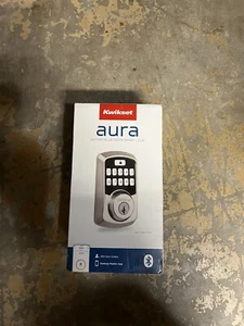 NEW Kwikset Aura Keypad Bluetooth Smart Lock Satin Nickel Finish #99420-001 - Picture 1 of 5