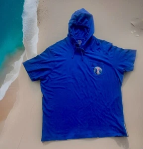 POLO RALPH LAUREN HOODED BIG PONY SHORT SLEEVE T SHIRT ROYAL-BLUE MENS SIZE XL - Picture 1 of 6
