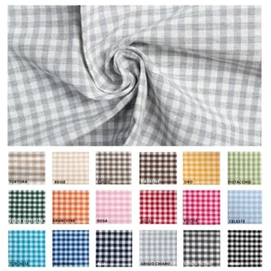 Tessuto Al Metro LONETA MALLORCA Quadretto Piccolo Rivestimento H 2,80M GIOSAL - Foto 1 di 73