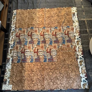 Horse Theme Handmade Patchwork Lap Quilt 43”x 49”. Sylvia Garofalo - Picture 1 of 9