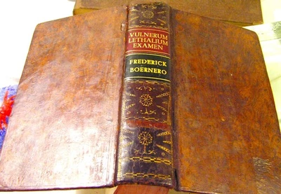 MEDICINAE LEGALIS/FR.BOERNER/1st Edit./1755-56/+SEU VULNERUM LETHALIUM/J.BOHN/2V - Image 1 of 4