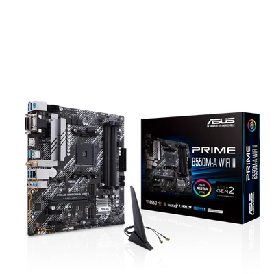 ASUS PRIME B550M-A WIFI II Gaming Mainboard Sockel Ryzen AM4 - Bild 1 von 4