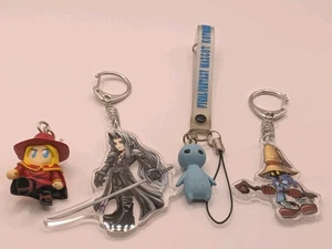 Final Fantasy Key Chains And Charms Small Lot Of 4 All Licensed Products  - Picture 1 of 6