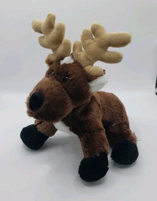 Ganz Webkinz Reindeer 10" Plush Toy Soft Cute Collect Christmas Gift Brown Fun - Image 1 of 4