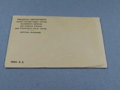 1965 SPECIAL MINT SET IN ORIGINAL UNOPENED SEALED ENVELOPE W/ 40% SILVER KENNEDY - Image 1 of 4