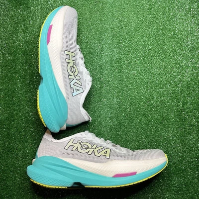 Zapatos para correr HOKA ONE MACH X 2 para mujer talla 9,5 1155120 FCO escarcha/eléctricos Aqua Foto 1 de 4