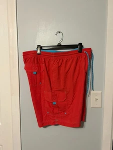 Men's Roundtree & York Coral Lined Swim Trunks with Back Pocket Size XL - Picture 1 of 5
