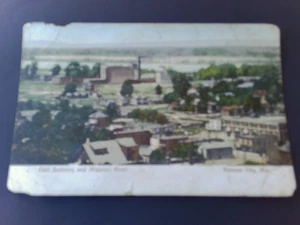 1907 POSTKARTE EAST BOTTOMS HEIMS BIER BRAUEREI PFERDESTALL FEUERWEHR KANSAS CITY MO - Bild 1 von 2