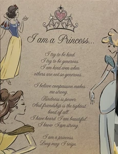 Ich bin eine Prinzessin Leinwand 12x16 - Bild 1 von 4