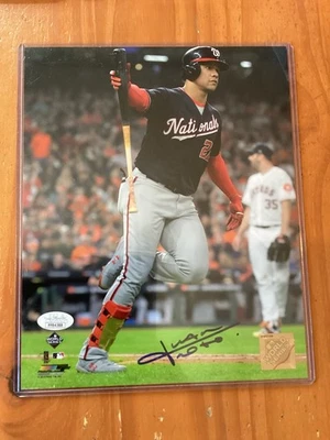Juan Soto Autograph 8”x10” Photo JSA Certified World Series Photo Hologram - Image 1 of 4