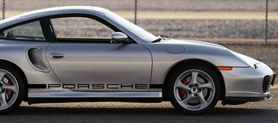 Juego de calcomanías gráficas a rayas laterales personalizadas Porsche 911 1996-2004 996 Speedster Foto 1 de 4