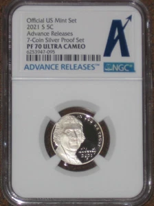 2021 S Jefferson Nickel Advanced Releases AR Proof NGC PF70 UCAM 5c US Mint PR - Picture 1 of 2