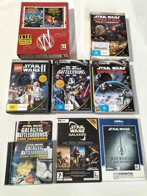 PC Games Star Wars BIG LOT x 8 + Star Wars Rares Computer RARE Boxed PC Games - Image 1 of 4