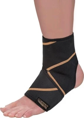 Copper Fit Rapid Relief & Hot/Cold Ankle Foot Wrap with Hot Cold Pack, Black - Image 1 of 4