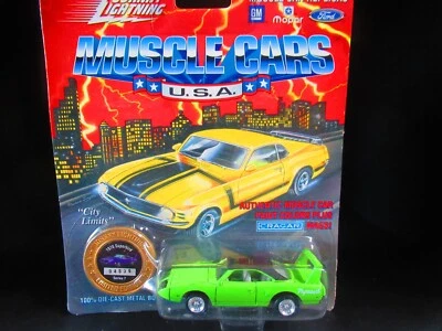 ДЖОННИ МОЛНИЯ МЫШЦЫ АВТОМОБИЛЕЙ США РЕДКАЯ 1970 PLYMOUTH SUPERBIRD 1:64 - Изображение 1 из 2