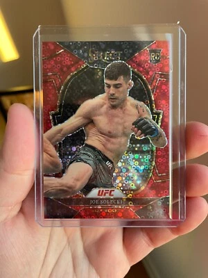 Joe Solecki Rookie Concourse Red Disco Prizm /99 - 2023 Panini Select UFC #76 - Image 1 of 2