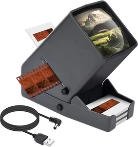 35mm Dia- und Filmbetrachter, Negativbetrachter, Schreibtischplatte LED beleuchtet beleuchtet Vi - Bild 1 von 12