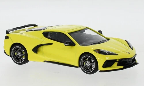 Modellino auto scala 1:43 CHEVROLET CORVETTE C8 2020 YELLOW diecast modellismo - Immagine 1 di 1