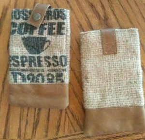 Neu mit Etikett - Coffee Phone Sackleinen Handyhülle - Bild 1 von 5