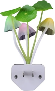 Sensor Led Night Light, Color Changing Plug-In LED Mushroom Dream Bed Lamp - Picture 1 of 12