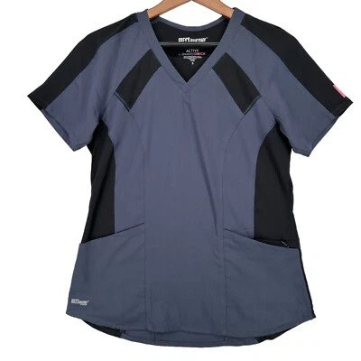 Greys Anatomy by Barco Womens Small Active Stretch S/S Scrub Top Raglan - Image 1 of 4