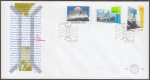 PAÍSES BAJOS Sc #936-8 FDC PUENTES y TÚNELES - Imagen 1 de 1