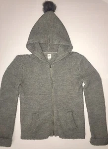 Gap Kids Girls Knit Grey Cardigan XL (12) with Zipper, Hoodie, Knitting Pattern. - Picture 1 of 8