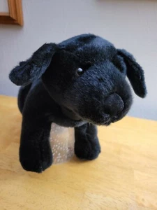 Peluche Russ Negro Labrador Retriever 10" Suave Peluche Juguete - Excelente - Imagen 1 de 7