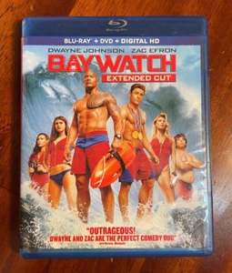 BAYWATCH EXTENDED CUT Blu-Ray + DVD Dwayne The ROCK Johnson Dadario Hasselhoff - Picture 1 of 2