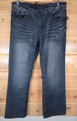 Extreme Couture Jeans Men 32x30 Blue Straight Baggy Y2K Skater Grunge READ - Image 1 of 4